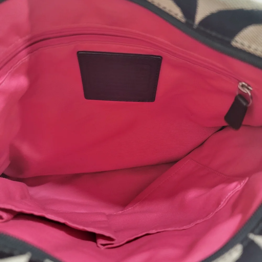 Coach Black and Cream Designer Crossbody Bag